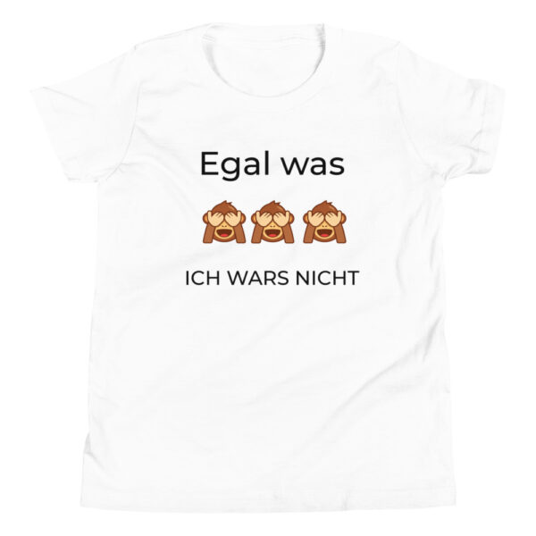 Kinder-T-Shirt “Egal was, ich wars nicht”